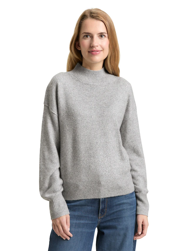 TOM TAILOR Strickpullover mit Rippbündchen