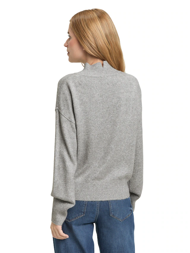 TOM TAILOR Strickpullover mit Rippbündchen