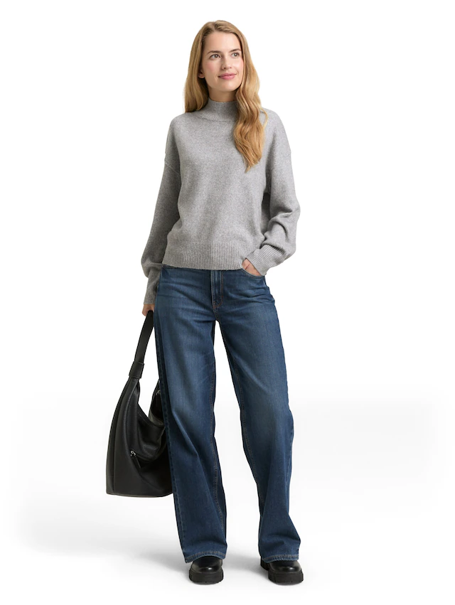TOM TAILOR Strickpullover mit Rippbündchen