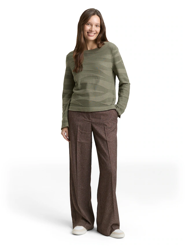 TOM TAILOR Strickpullover mit Struktur Muster