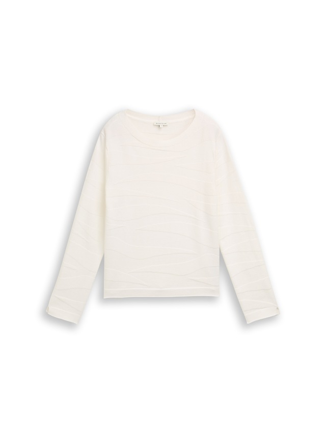 TOM TAILOR Strickpullover mit Struktur Muster