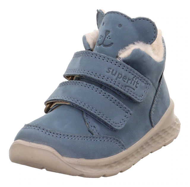 Superfit Lauflernschuh »BREEZE, WMS: mittel« Barfußschuh mit zwei Klettverschlüssen, Größenschablone zum Download
