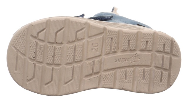 Superfit Lauflernschuh »BREEZE, WMS: mittel« Barfußschuh mit zwei Klettverschlüssen, Größenschablone zum Download