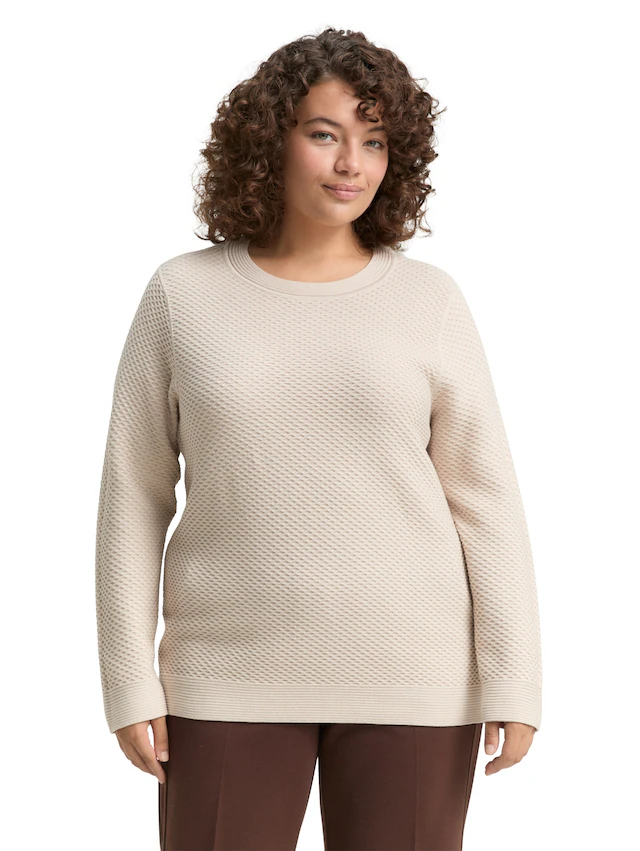 TOM TAILOR PLUS Strickpullover mit Struktur-Muster