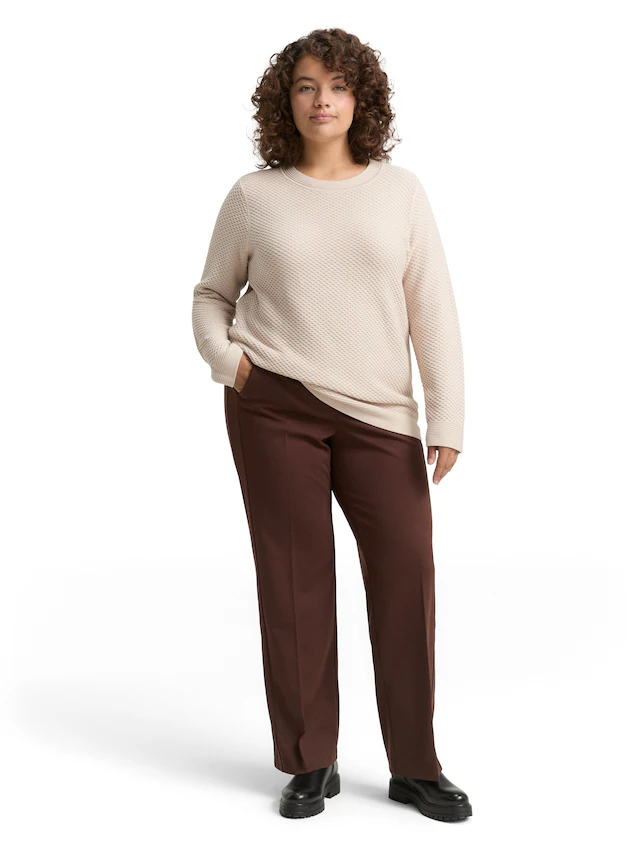 TOM TAILOR PLUS Strickpullover mit Struktur-Muster