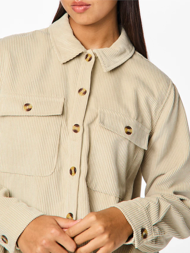 pieces Hemdbluse »PCEFFI LS SHIRT WVN NOOS« Materialmix, loose fit