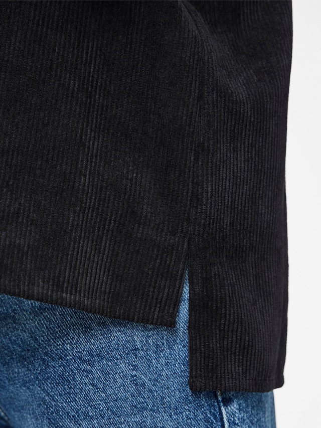 pieces Hemdbluse »PCEFFI LS SHIRT WVN NOOS« Materialmix, loose fit