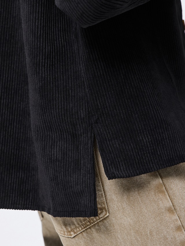 pieces Hemdbluse »PCEFFI LS SHIRT WVN NOOS« Materialmix, loose fit