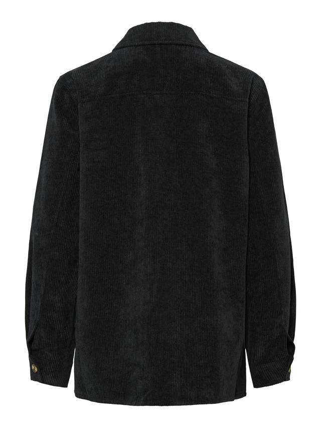 pieces Hemdbluse »PCEFFI LS SHIRT WVN NOOS« Materialmix, loose fit
