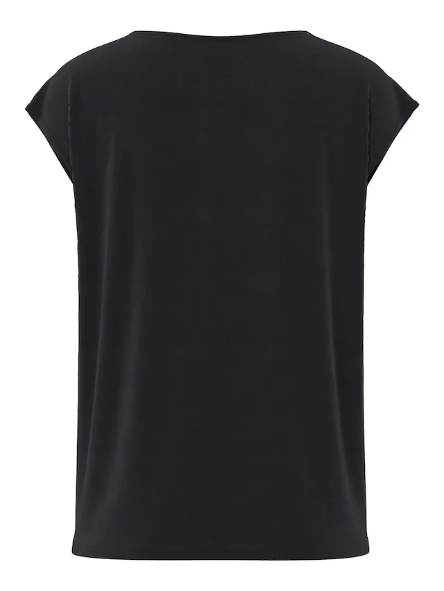 pieces Kurzarmshirt »PCKAMALA LACE V-NECK TEE JRS NOOS BC«