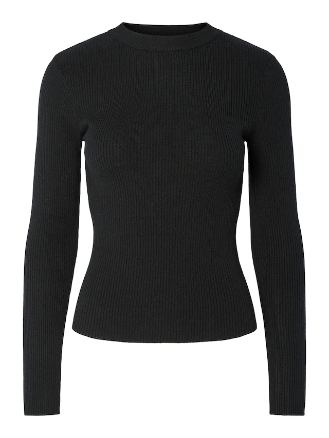 pieces Rundhalspullover »PCMIRA NEW LS O-NECK KNIT NOOS BC« Viskosemischung