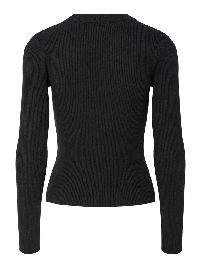 pieces Rundhalspullover »PCMIRA NEW LS O-NECK KNIT NOOS BC« Viskosemischung