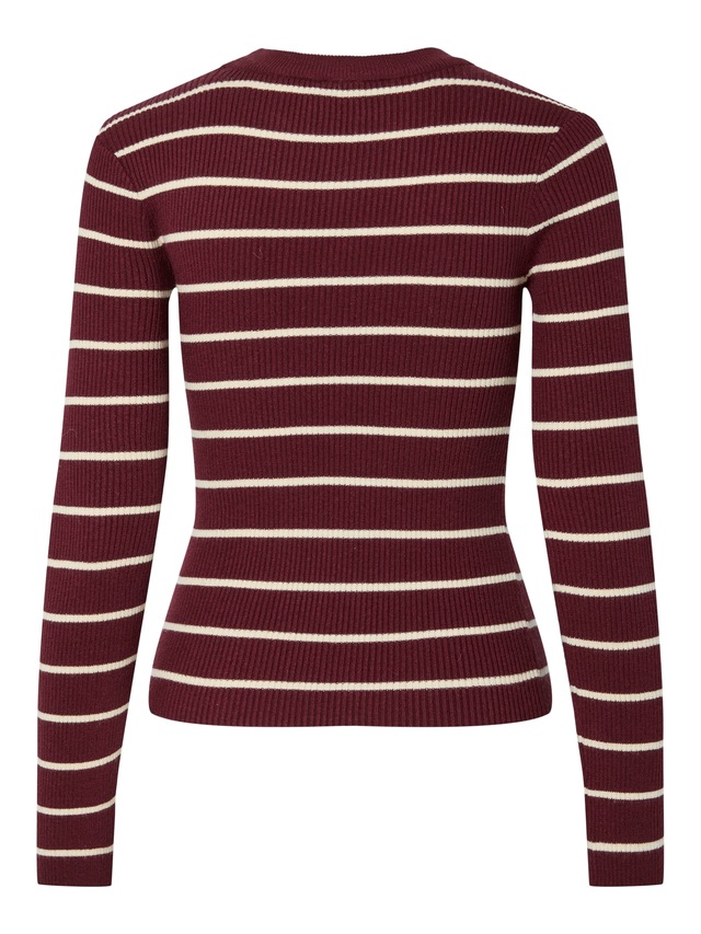 pieces Rundhalspullover »PCMIRA NEW LS O-NECK KNIT NOOS BC« Viskosemischung