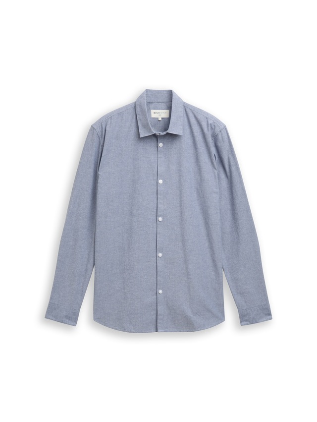 TOM TAILOR Denim Langarmhemd mit Knopfleiste