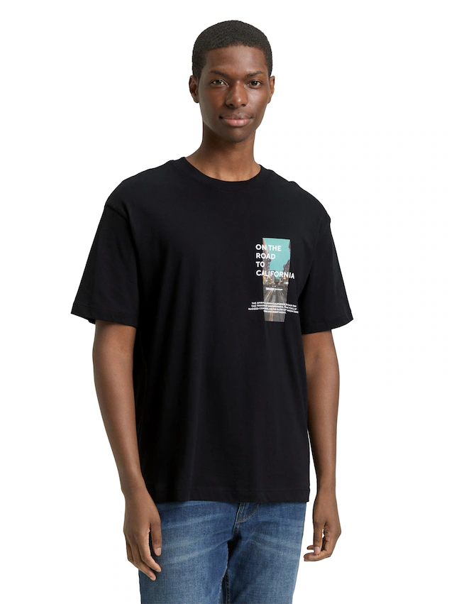 TOM TAILOR Denim T-Shirt mit Fotoprint