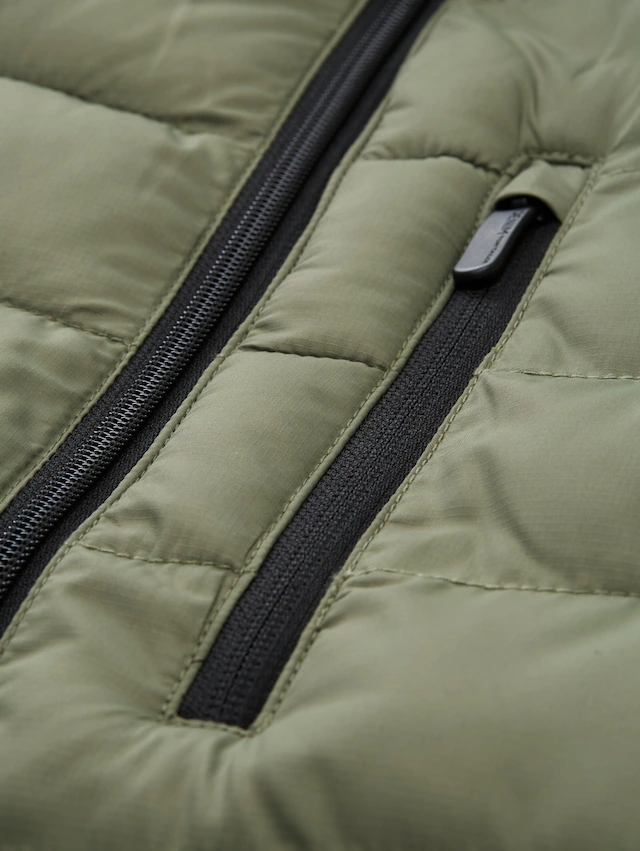 TOM TAILOR Denim Steppjacke ohne Kapuze mit Stehkragen
