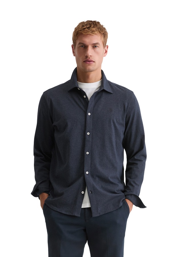 Marc O'Polo Langarmhemd »regular fit aus reiner Bio-Baumwolle« Jerseyhemd