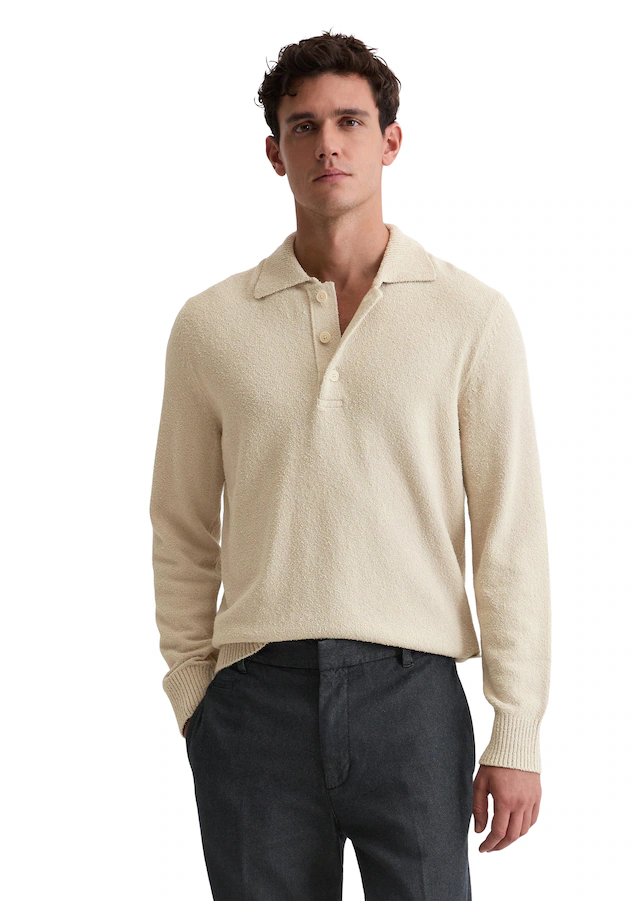 Marc O'Polo Polokragenpullover »regular fit aus Bio-Baumwoll-Bouclé«