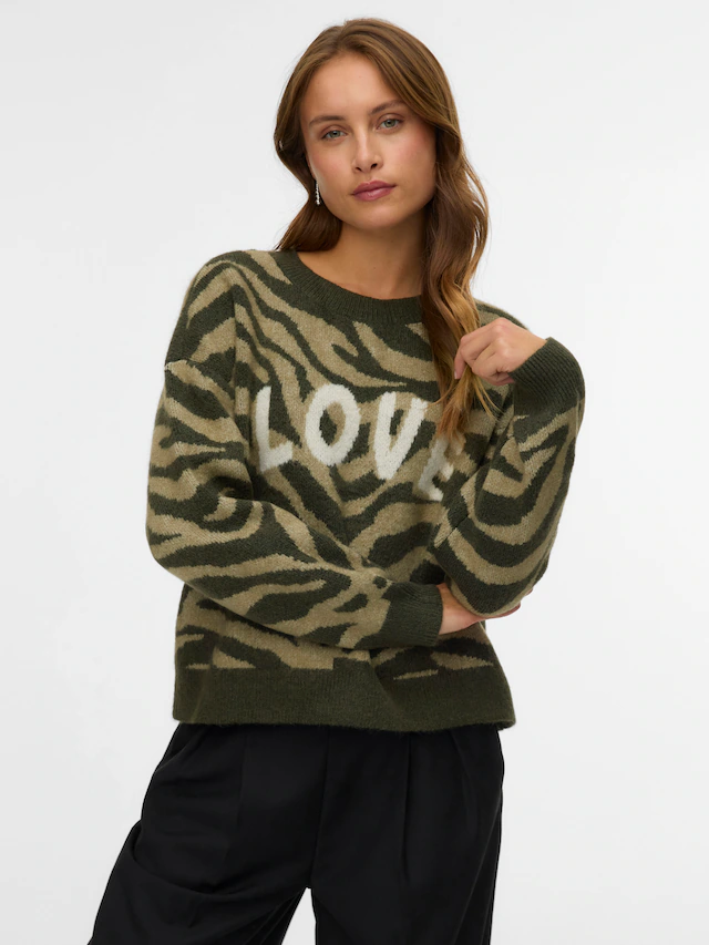 Vero Moda Strickpullover »VMNEWKAI LS O-NECK PULLOVER BOO«