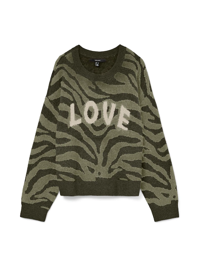 Vero Moda Strickpullover »VMNEWKAI LS O-NECK PULLOVER BOO«