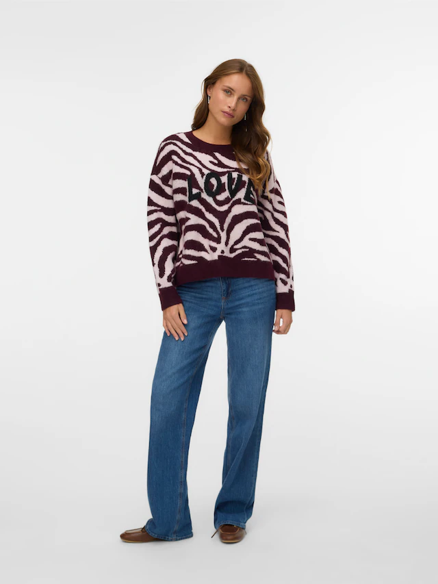 Vero Moda Strickpullover »VMNEWKAI LS O-NECK PULLOVER BOO«