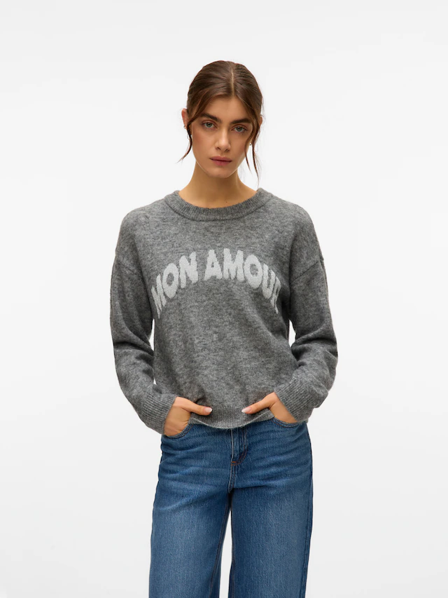 Vero Moda Strickpullover »VMAMOREMIO LS O-NECK PULLOVER BOO«