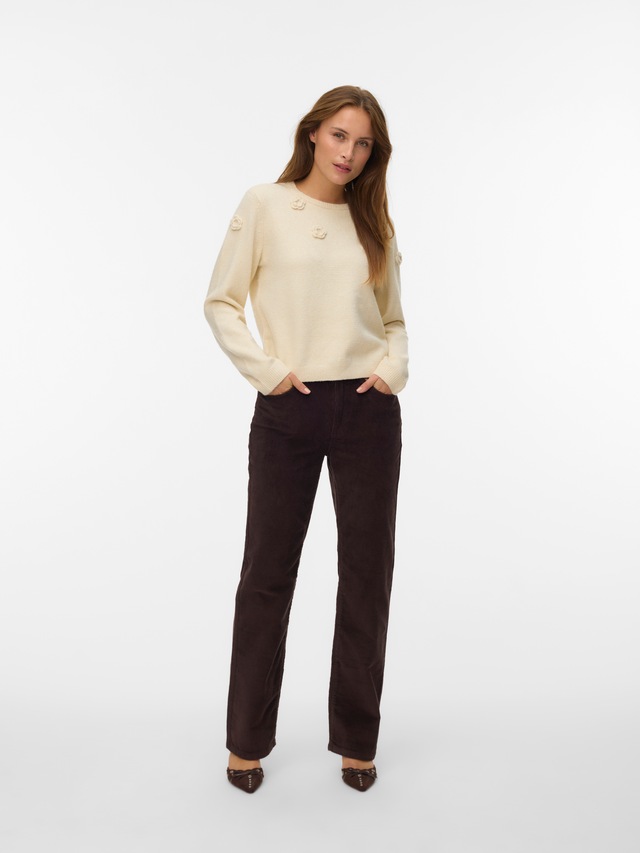 Vero Moda Rundhalspullover »VMROSE LS O-NECK PULLOVER BOO«