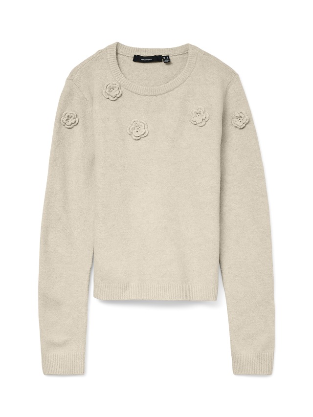 Vero Moda Rundhalspullover »VMROSE LS O-NECK PULLOVER BOO«