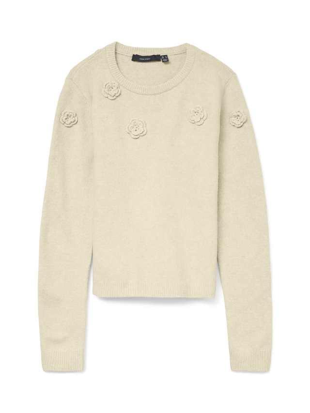 Vero Moda Rundhalspullover »VMROSE LS O-NECK PULLOVER BOO«