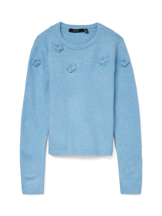 Vero Moda Rundhalspullover »VMROSE LS O-NECK PULLOVER BOO«