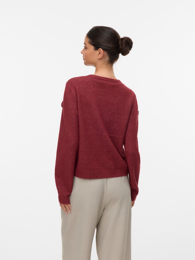 Vero Moda Rundhalspullover »VMROSE LS O-NECK PULLOVER BOO«