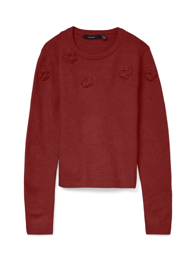Vero Moda Rundhalspullover »VMROSE LS O-NECK PULLOVER BOO«
