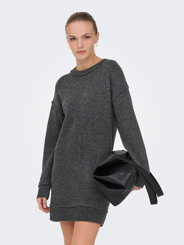 ONLY Midikleid »ONLHAZEL LS O-NECK DRESS BF KNT« Sommerkleid