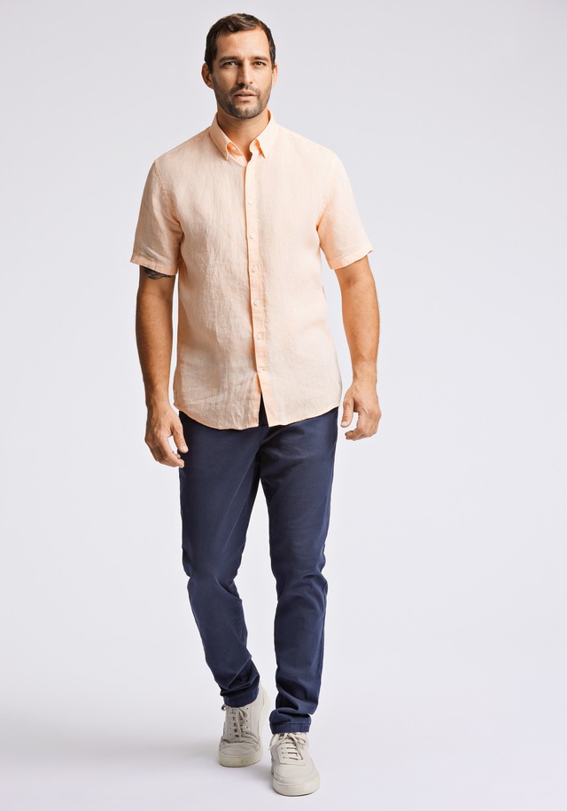 LINDBERGH Leinenhemd »Leinenhemd (Kurzarm) Modern Fit«
