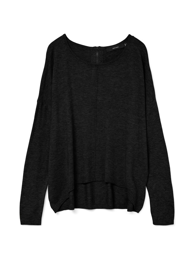 Vero Moda Rundhalspullover »VMBREEZE AURA LS ZIPPER BLOUSE NOOS«