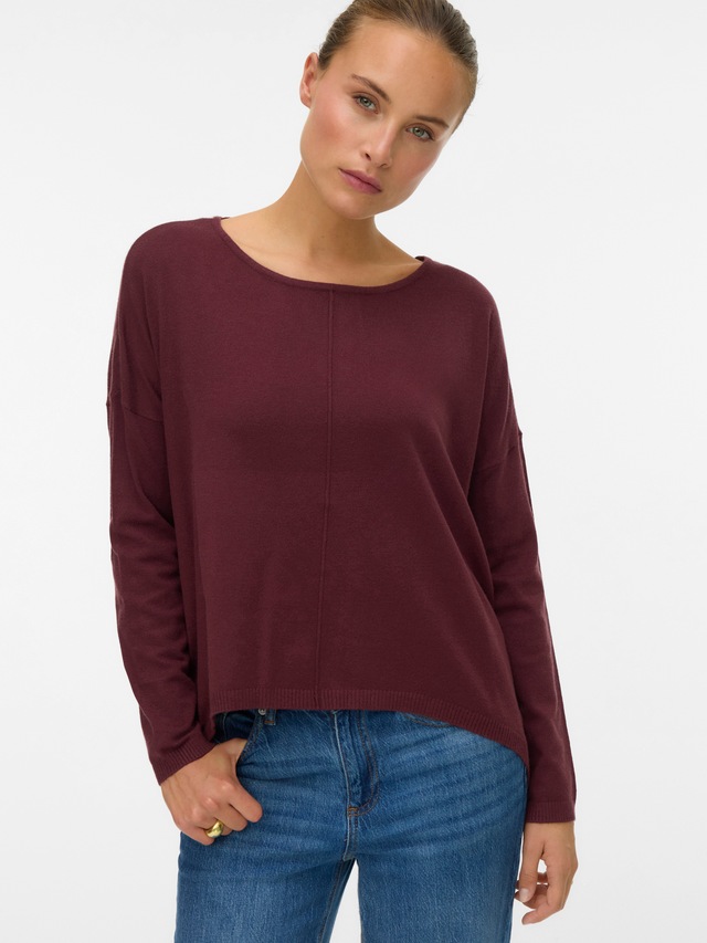Vero Moda Rundhalspullover »VMBREEZE AURA LS ZIPPER BLOUSE NOOS«