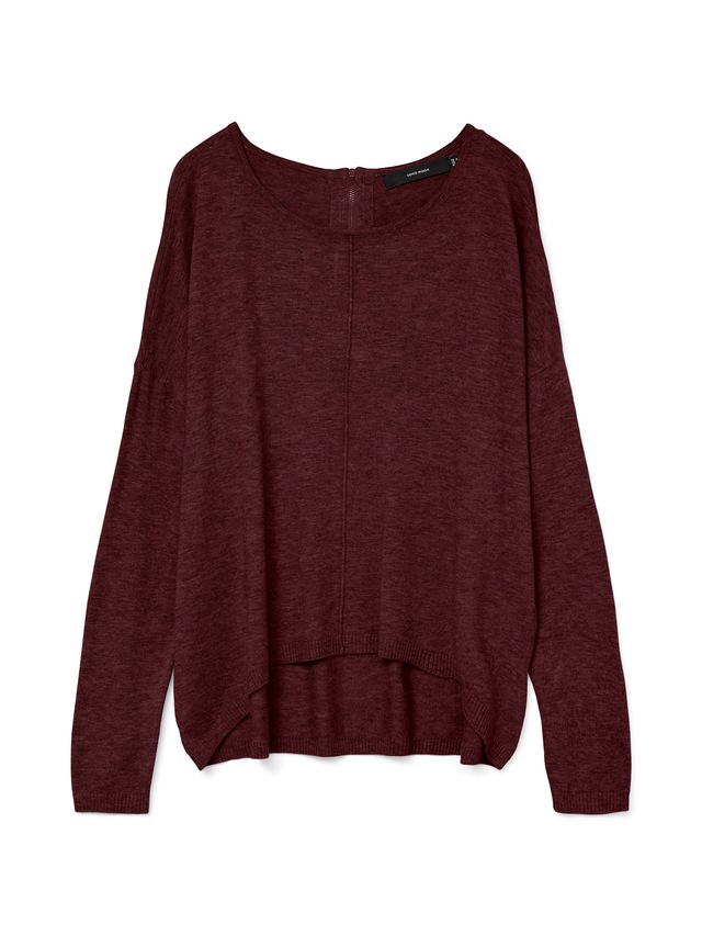 Vero Moda Rundhalspullover »VMBREEZE AURA LS ZIPPER BLOUSE NOOS«