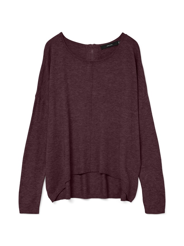Vero Moda Rundhalspullover »VMBREEZE AURA LS ZIPPER BLOUSE NOOS«