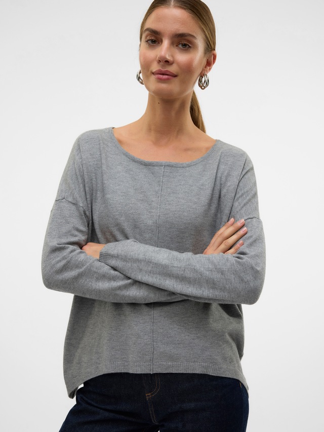Vero Moda Rundhalspullover »VMBREEZE AURA LS ZIPPER BLOUSE NOOS«