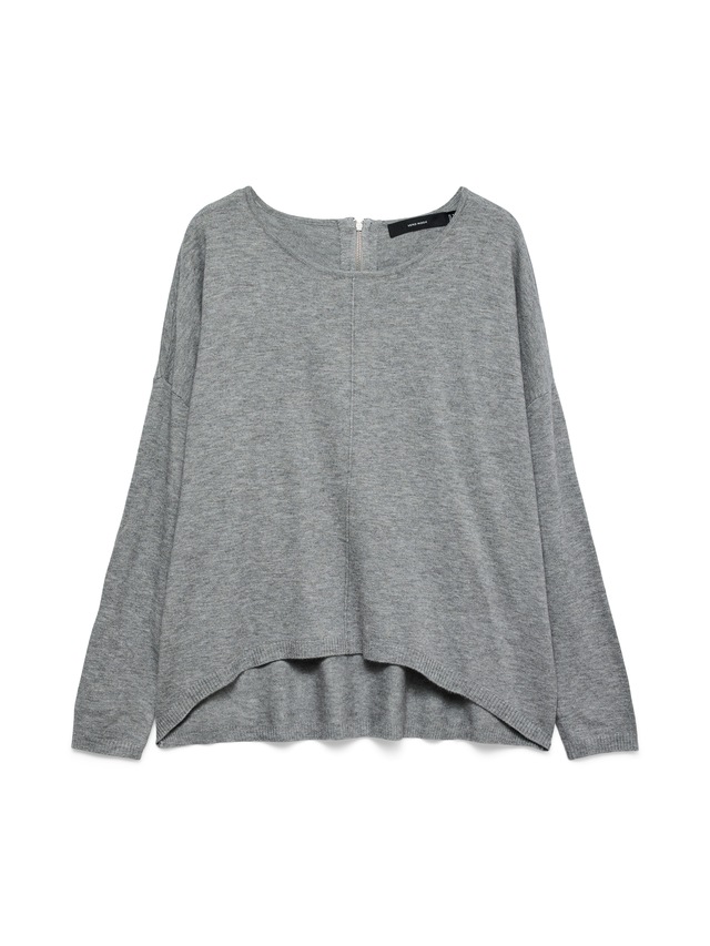 Vero Moda Rundhalspullover »VMBREEZE AURA LS ZIPPER BLOUSE NOOS«