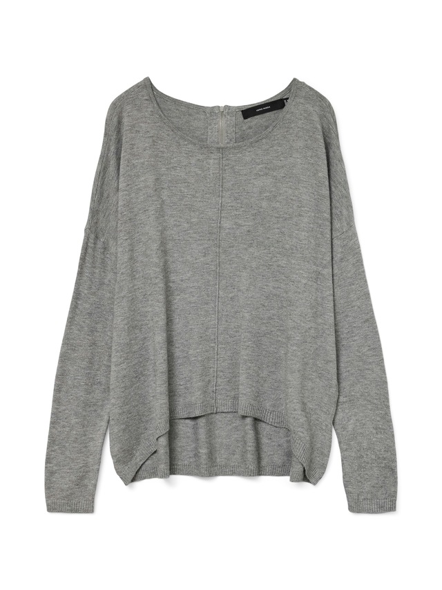 Vero Moda Rundhalspullover »VMBREEZE AURA LS ZIPPER BLOUSE NOOS«