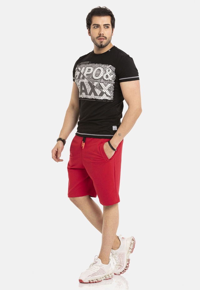 Cipo & Baxx Stoffhose »Shorts« elastischer Bund mit Kordelzug