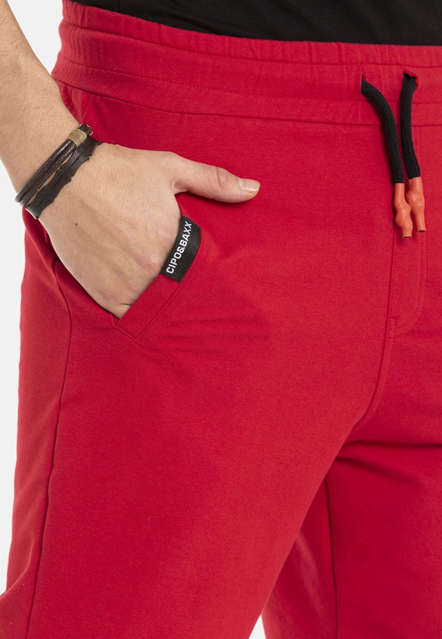 Cipo & Baxx Stoffhose »Shorts« elastischer Bund mit Kordelzug