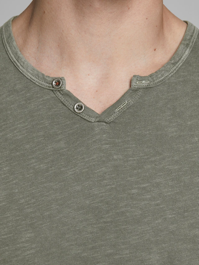 Jack & Jones Langarm-Poloshirt »JJESPLIT NECK TEE LS NOOS« Baumwolle, regular fit