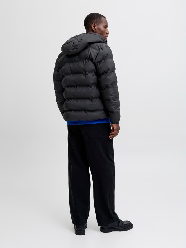 Jack & Jones Steppjacke »JJELEMENTS PU PUFFER SN« mit Kapuze