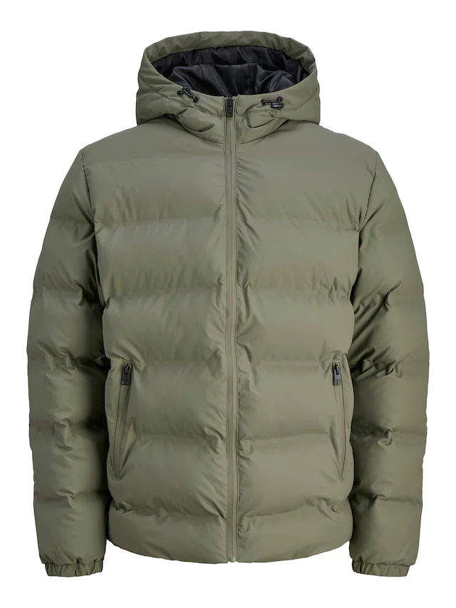 Jack & Jones Steppjacke »JJELEMENTS PU PUFFER SN« mit Kapuze