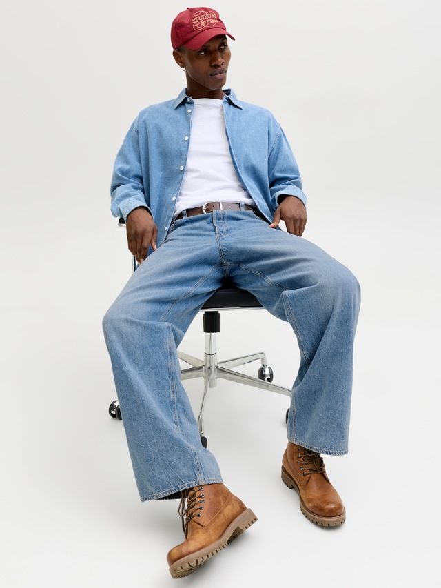 Jack & Jones Relax-fit-Jeans »JJIDAVE JJORIGINAL SQ 081 SN«