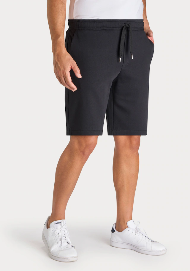 John Devin Sweatshorts »- kurze Hose aus innen angerauter Sweatware« mit breiter Kordel und seitlichen Taschen