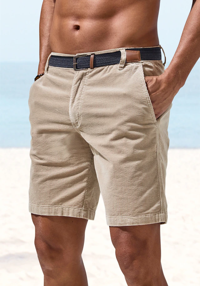 H.I.S Shorts »Bermuda, Cordhose« aus elastischer Cord-Qualität