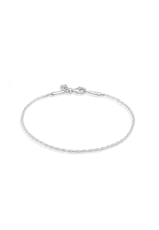 Kuzzoi Armkette »Armband Herren Kordelkette 925 Sterling Silber«